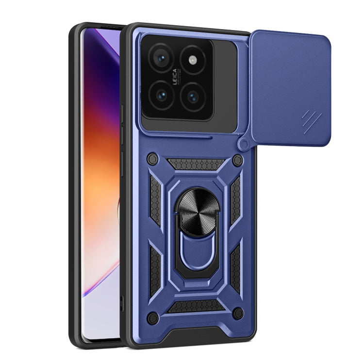 Sliding Camera Cover Design TPU+PC Phone Case, For Xiaomi 14T Pro 5G, For Xiaomi 14T 5G, For Xiaomi Poco F6