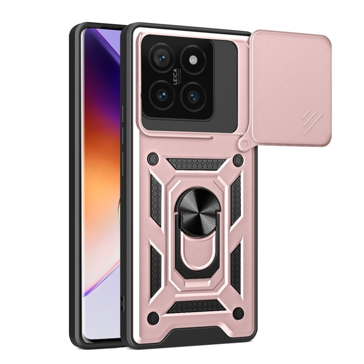 Sliding Camera Cover Design TPU+PC Phone Case, For Xiaomi 14T Pro 5G, For Xiaomi 14T 5G, For Xiaomi Poco F6
