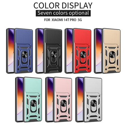 Sliding Camera Cover Design TPU+PC Phone Case, For Xiaomi 14T Pro 5G, For Xiaomi 14T 5G, For Xiaomi Poco F6