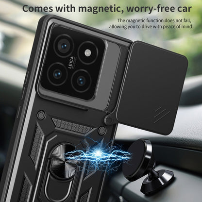 Sliding Camera Cover Design TPU+PC Phone Case, For Xiaomi 14T Pro 5G, For Xiaomi 14T 5G, For Xiaomi Poco F6