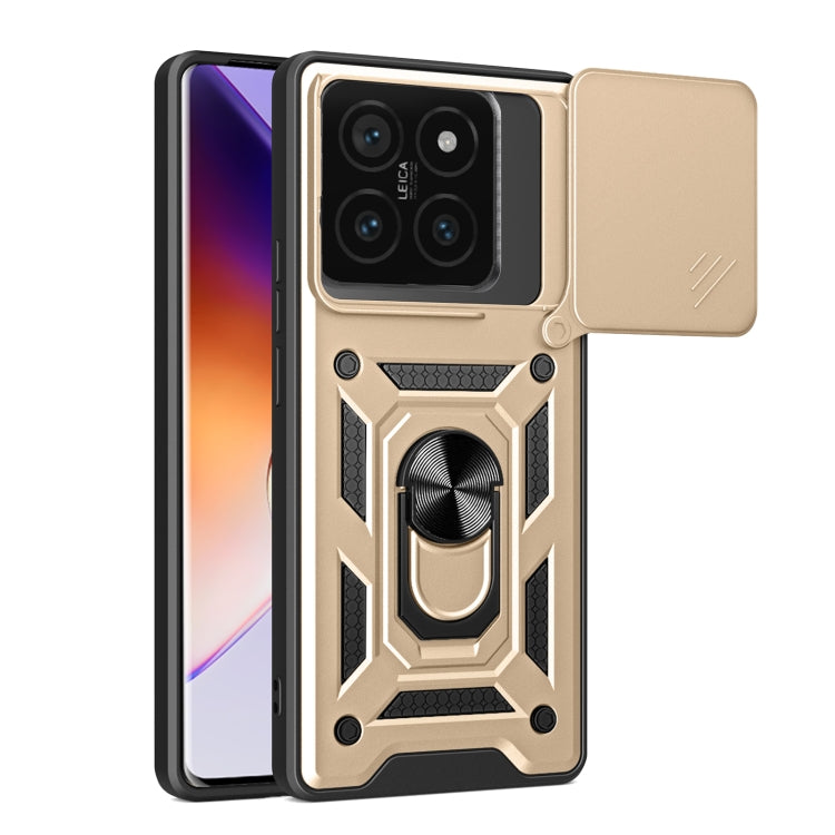 Sliding Camera Cover Design TPU+PC Phone Case, For Xiaomi 14T Pro 5G, For Xiaomi 14T 5G, For Xiaomi Poco F6