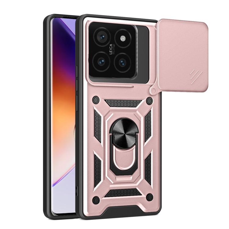 Sliding Camera Cover Design TPU+PC Phone Case, For Xiaomi 14T Pro 5G, For Xiaomi 14T 5G, For Xiaomi Poco F6