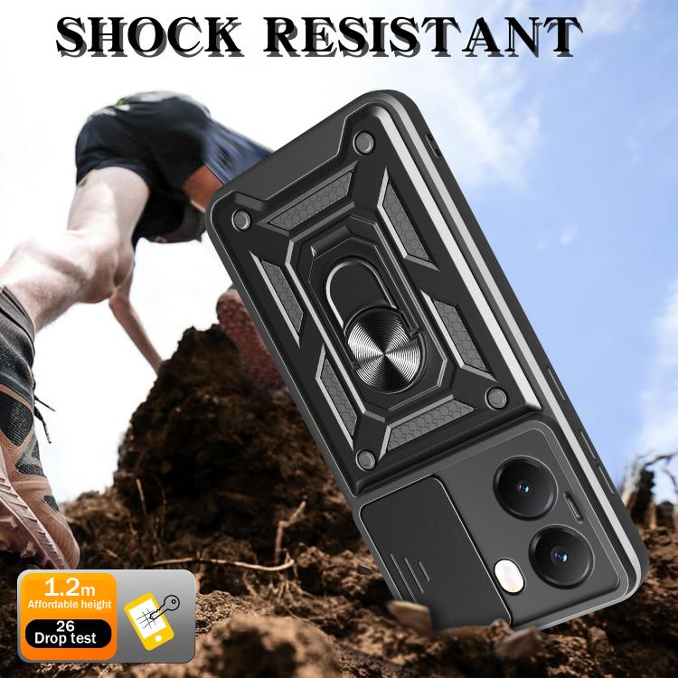 Sliding Camera Cover Design TPU+PC Phone Case, For Xiaomi Poco X7 Pro 5G Global, For Xiaomi Poco M7 Pro 5G, For Xiaomi 15 Pro