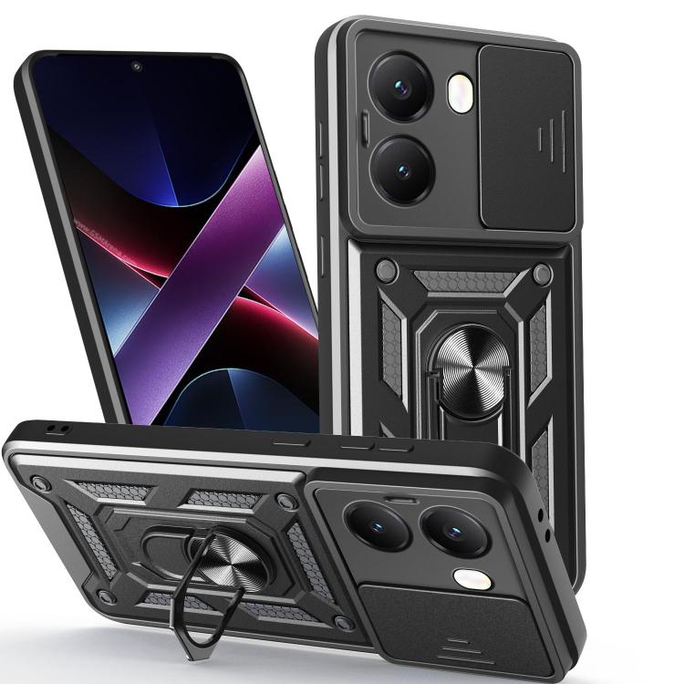 Sliding Camera Cover Design TPU+PC Phone Case, For Xiaomi Poco X7 Pro 5G Global, For Xiaomi Poco M7 Pro 5G, For Xiaomi 15 Pro