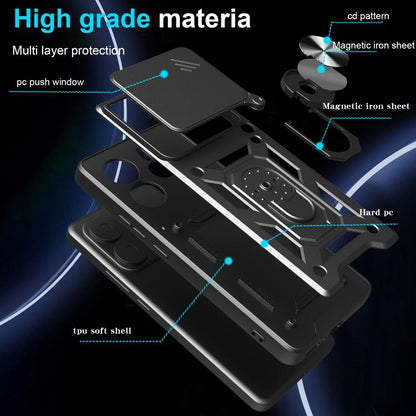 Sliding Camera Cover Design TPU+PC Phone Case, For Xiaomi 15, For Xiaomi 14T Pro 5G, For Xiaomi 14T 5G