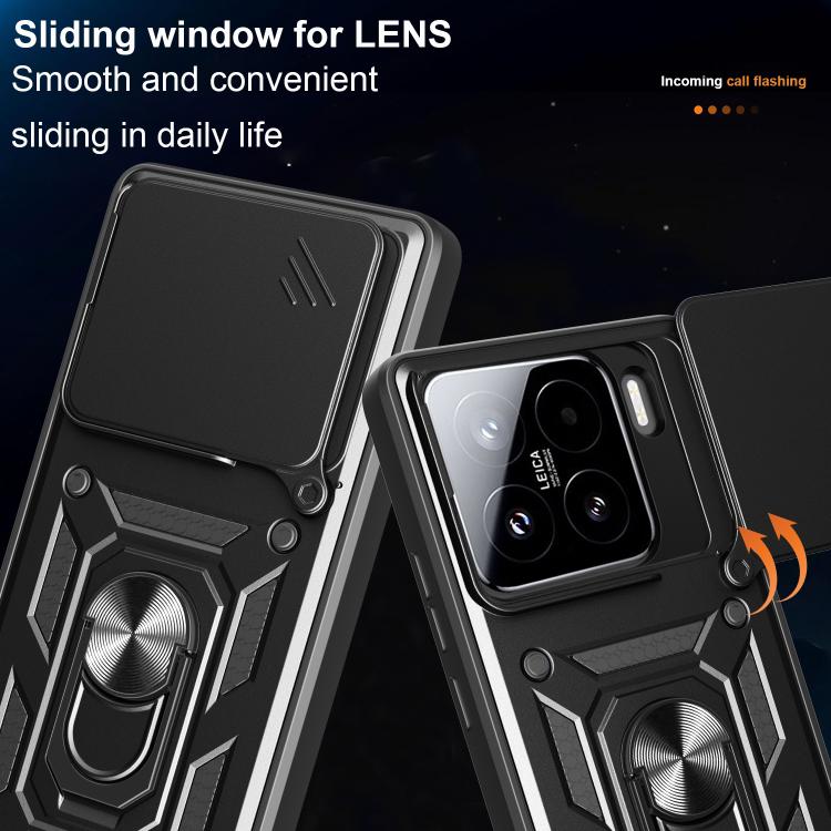 Sliding Camera Cover Design TPU+PC Phone Case, For Xiaomi 15, For Xiaomi 14T Pro 5G, For Xiaomi 14T 5G