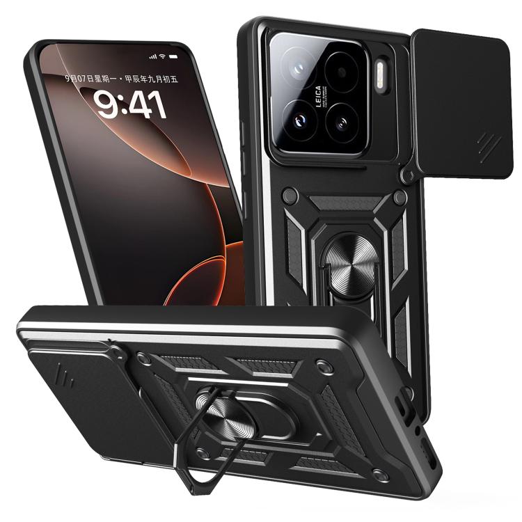 Sliding Camera Cover Design TPU+PC Phone Case, For Xiaomi Poco M7 Pro 5G, For Xiaomi 15 Pro, For Xiaomi 15