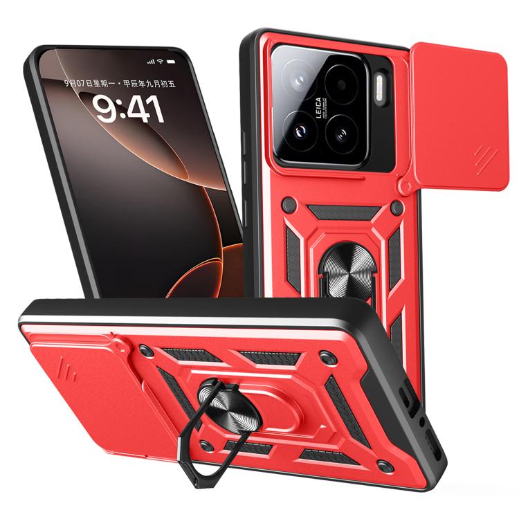 Sliding Camera Cover Design TPU+PC Phone Case, For Xiaomi 15, For Xiaomi 14T Pro 5G, For Xiaomi 14T 5G