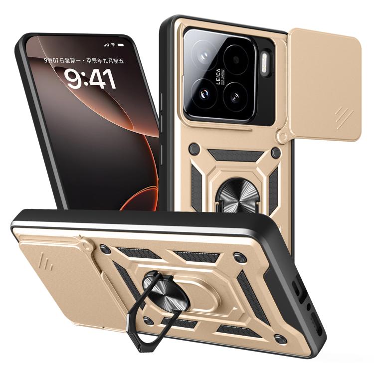 Sliding Camera Cover Design TPU+PC Phone Case, For Xiaomi 15, For Xiaomi 14T Pro 5G, For Xiaomi 14T 5G