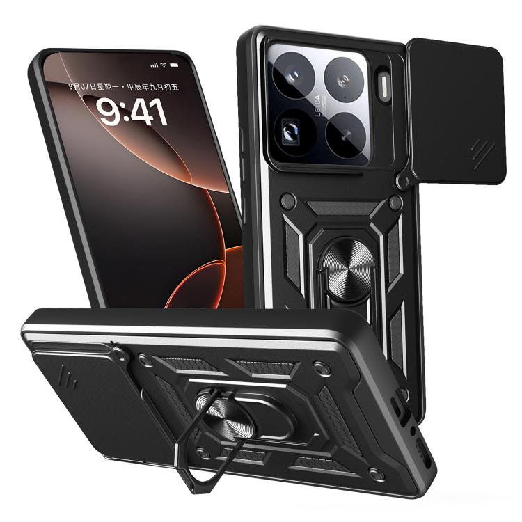 Sliding Camera Cover Design TPU+PC Phone Case, For Xiaomi Poco X7 Pro 5G Global, For Xiaomi Poco M7 Pro 5G, For Xiaomi 15 Pro