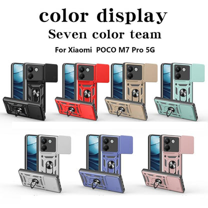 Sliding Camera Cover Design TPU+PC Phone Case, For Xiaomi Poco M7 Pro 5G, For Xiaomi 15 Pro, For Xiaomi 15