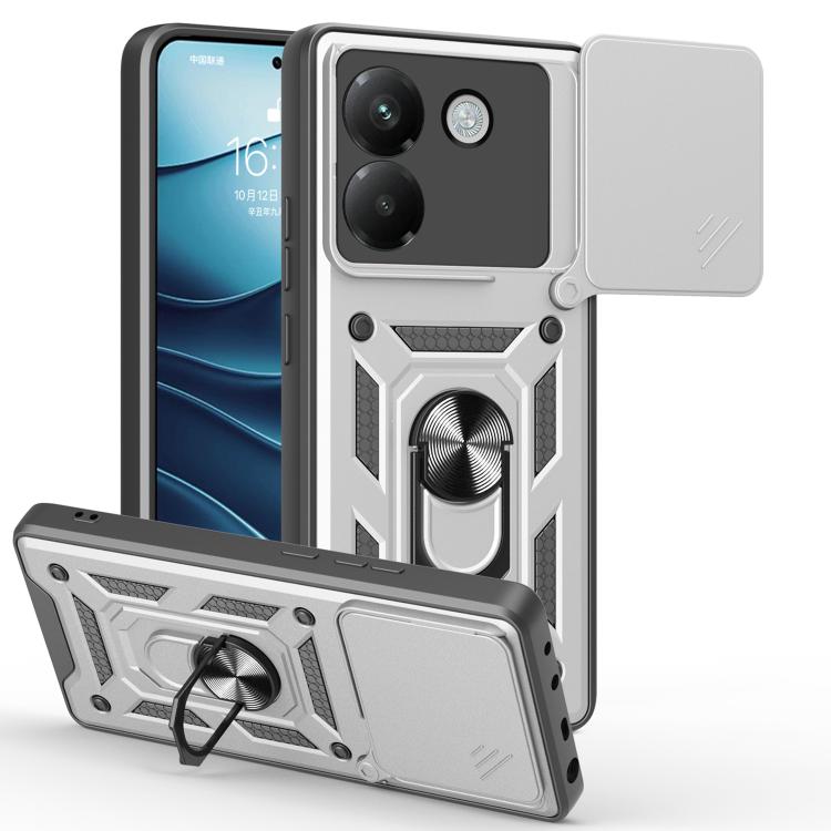 Sliding Camera Cover Design TPU+PC Phone Case, For Xiaomi Poco M7 Pro 5G, For Xiaomi 15 Pro, For Xiaomi 15