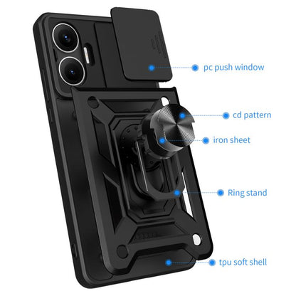 Sliding Camera Cover Design TPU+PC Phone Case, For Xiaomi Poco F7 / Turbo 4 Pro, For Xiaomi 15 Ultra, For Xiaomi Poco X7 Pro 5G Global