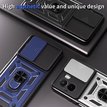 Sliding Camera Cover Design TPU+PC Phone Case, For Xiaomi Poco M7 4G 169mm, For Xiaomi 15T Pro, For Xiaomi 15T