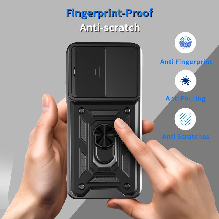 Sliding Camera Cover Design TPU+PC Phone Case, For Xiaomi Poco M7 4G 169mm, For Xiaomi 15T Pro, For Xiaomi 15T