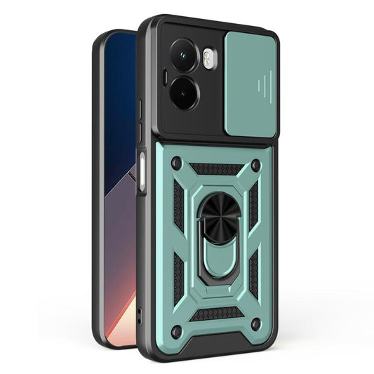 Sliding Camera Cover Design TPU+PC Phone Case, For Xiaomi Poco M7 4G 169mm, For Xiaomi 15T Pro, For Xiaomi 15T