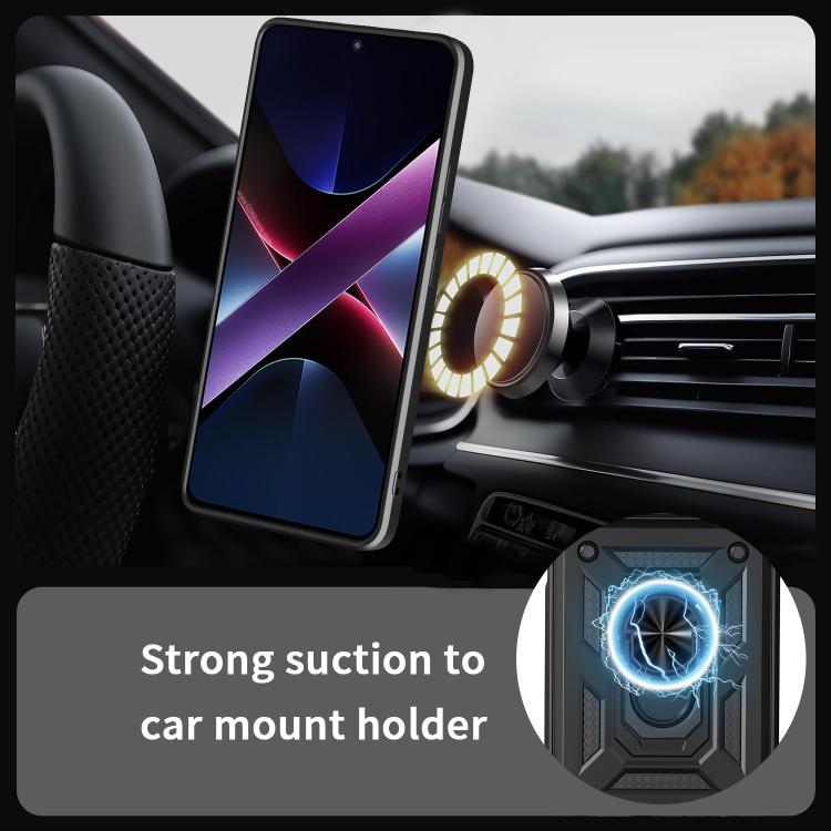 Sliding Camera Cover Design TPU+PC Phone Case, For Xiaomi Poco M7 4G 169mm, For Xiaomi 15T Pro, For Xiaomi 15T