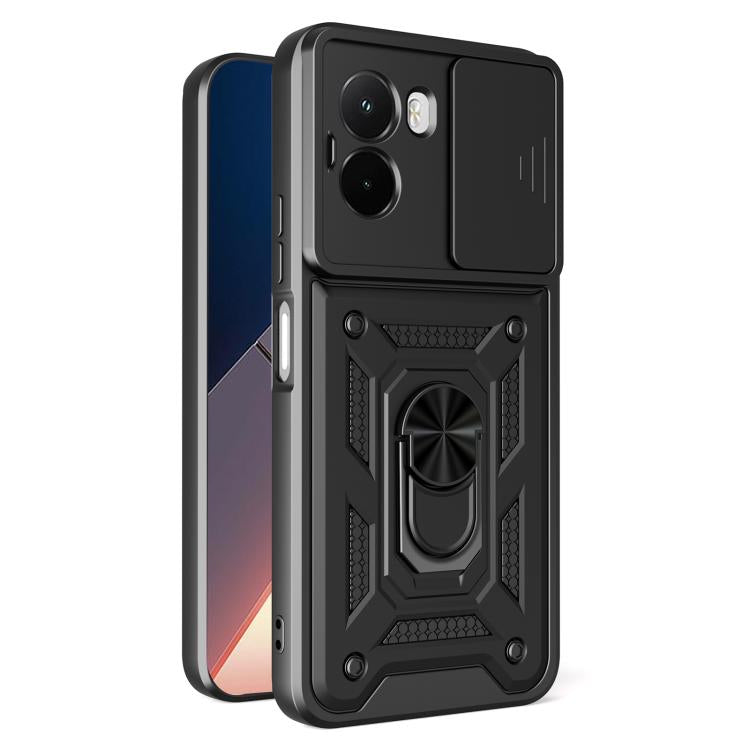 Sliding Camera Cover Design TPU+PC Phone Case, For Xiaomi 17 Pro Max, For Xiaomi Poco M7 4G 169mm, For Xiaomi 15T Pro