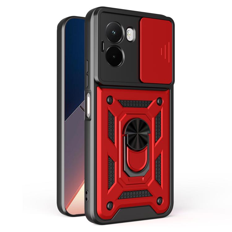 Sliding Camera Cover Design TPU+PC Phone Case, For Xiaomi Poco M7 4G 169mm, For Xiaomi 15T Pro, For Xiaomi 15T
