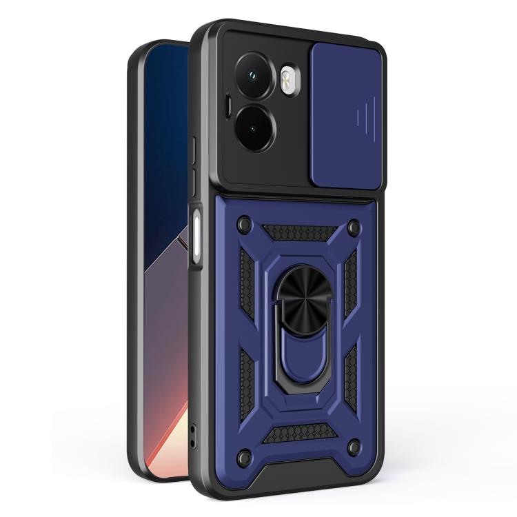 Sliding Camera Cover Design TPU+PC Phone Case, For Xiaomi Poco M7 4G 169mm, For Xiaomi 15T Pro, For Xiaomi 15T