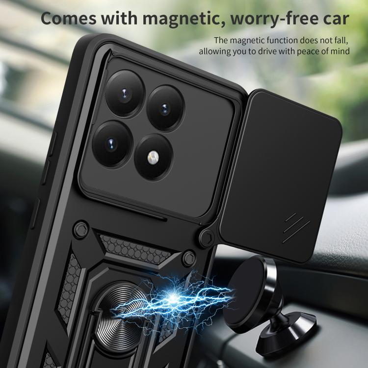 Sliding Camera Cover Design TPU+PC Phone Case, For Xiaomi 15T, For Xiaomi Poco F7, For Xiaomi 15 Ultra