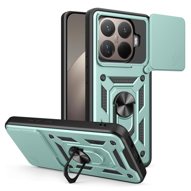 Sliding Camera Cover Design TPU+PC Phone Case, For Xiaomi Poco M7 4G 169mm, For Xiaomi 15T Pro, For Xiaomi 15T