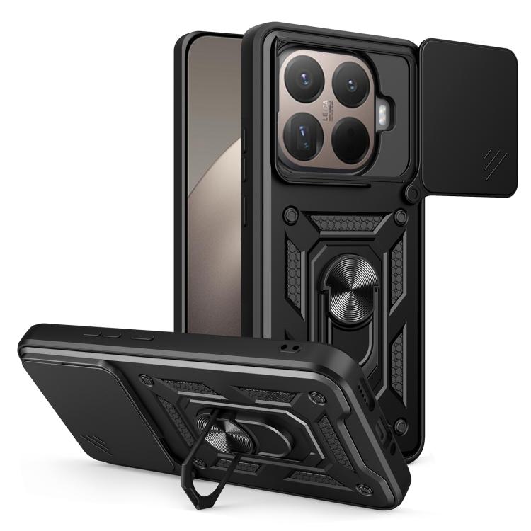 Sliding Camera Cover Design TPU+PC Phone Case, For Xiaomi Poco M7 4G 169mm, For Xiaomi 15T Pro, For Xiaomi 15T