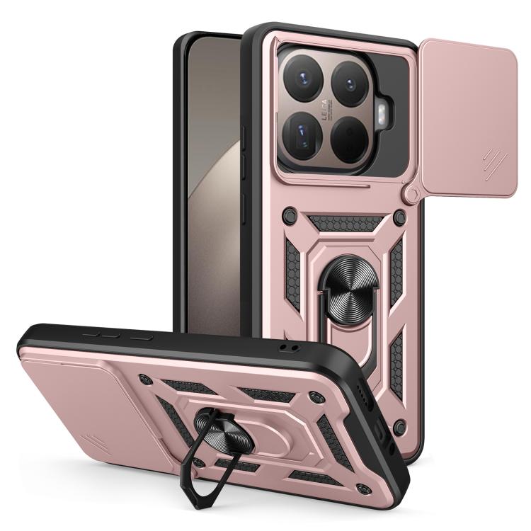 Sliding Camera Cover Design TPU+PC Phone Case, For Xiaomi Poco M7 4G 169mm, For Xiaomi 15T Pro, For Xiaomi 15T