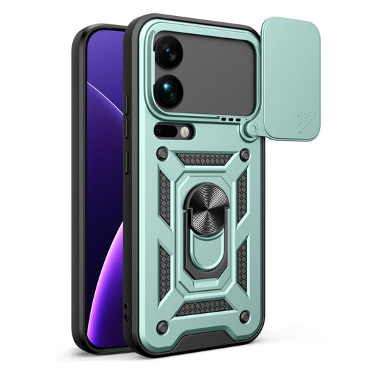 Sliding Camera Cover Design TPU+PC Phone Case, For Xiaomi 17 Pro Max, For Xiaomi Poco M7 4G 169mm, For Xiaomi 15T Pro