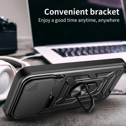 Sliding Camera Cover Design TPU+PC Phone Case, For Xiaomi 17 Pro Max, For Xiaomi Poco M7 4G 169mm, For Xiaomi 15T Pro