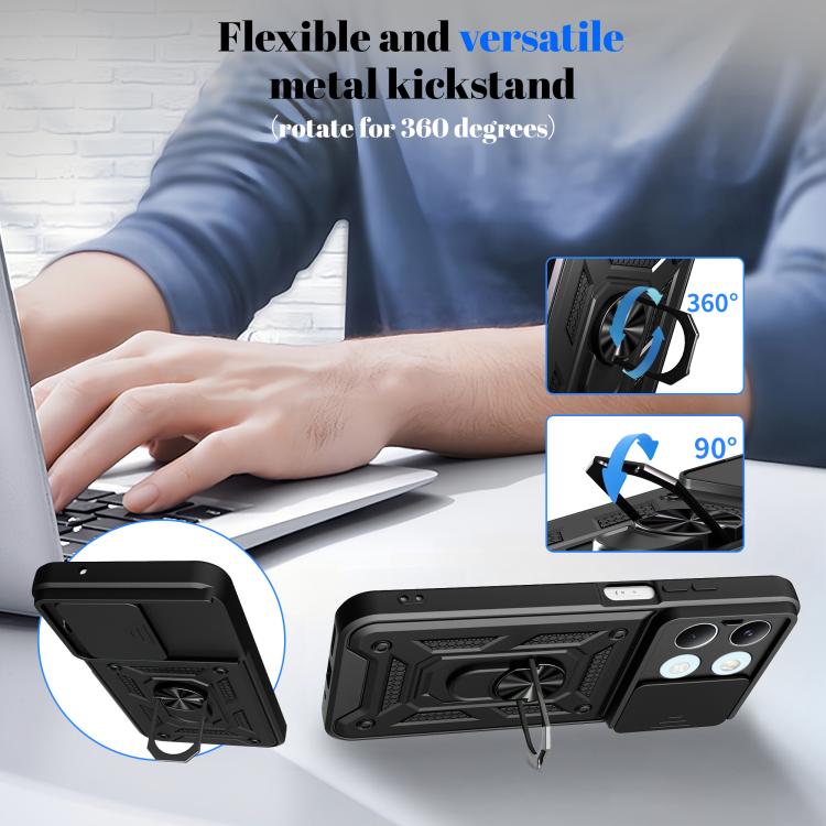 Sliding Camera Cover Design TPU+PC Phone Case, For Xiaomi Poco X8 Pro Max 5G, For Xiaomi Poco X8 Pro 5G, For Xiaomi 17 Ultra