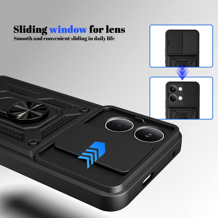 Sliding Camera Cover Design TPU+PC Phone Case, For Xiaomi Poco X8 Pro Max 5G, For Xiaomi Poco X8 Pro 5G, For Xiaomi 17 Ultra