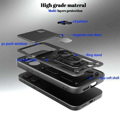 Sliding Camera Cover Design TPU+PC Phone Case, For Xiaomi Poco X8 Pro 5G, For Xiaomi 17 Ultra, For Xiaomi 17 Pro Max