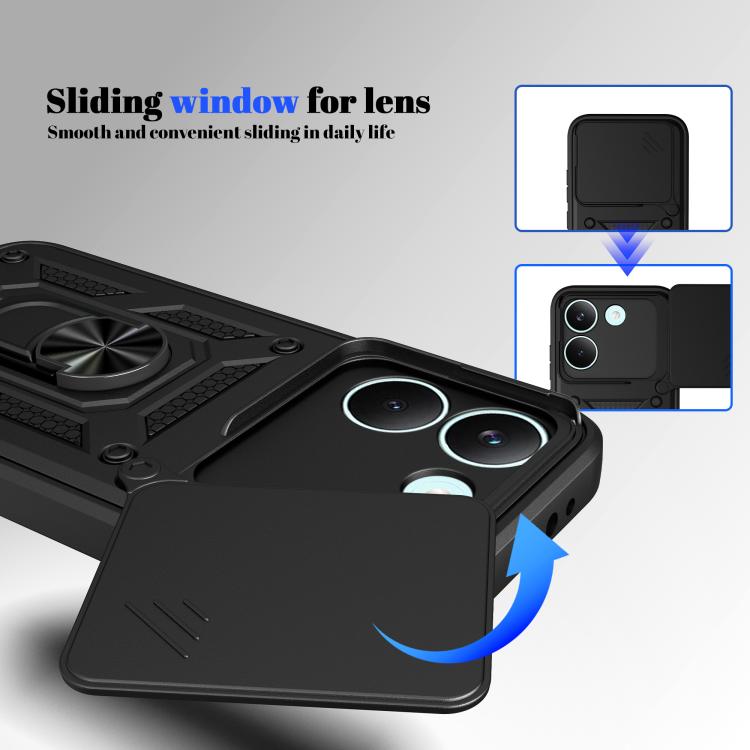 Sliding Camera Cover Design TPU+PC Phone Case, For Xiaomi Poco X8 Pro 5G, For Xiaomi 17 Ultra, For Xiaomi 17 Pro Max