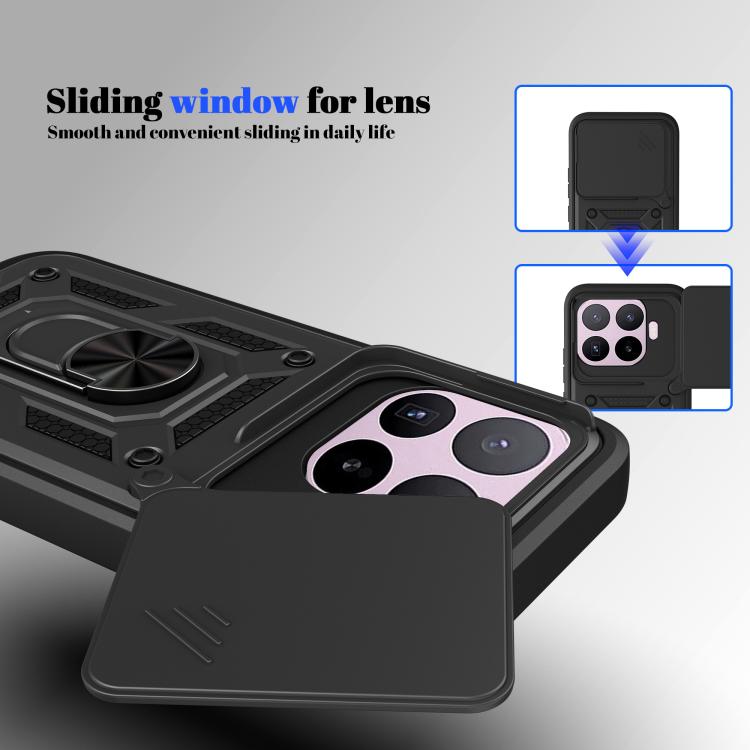 Sliding Camera Cover Design TPU+PC Phone Case, For Xiaomi 17T Pro 5G, For Xiaomi 17T 5G, For Xiaomi Poco X8 Pro Max 5G