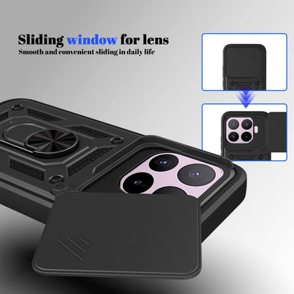 Sliding Camera Cover Design TPU+PC Phone Case, For Xiaomi 17T Pro 5G, For Xiaomi 17T 5G, For Xiaomi Poco X8 Pro Max 5G