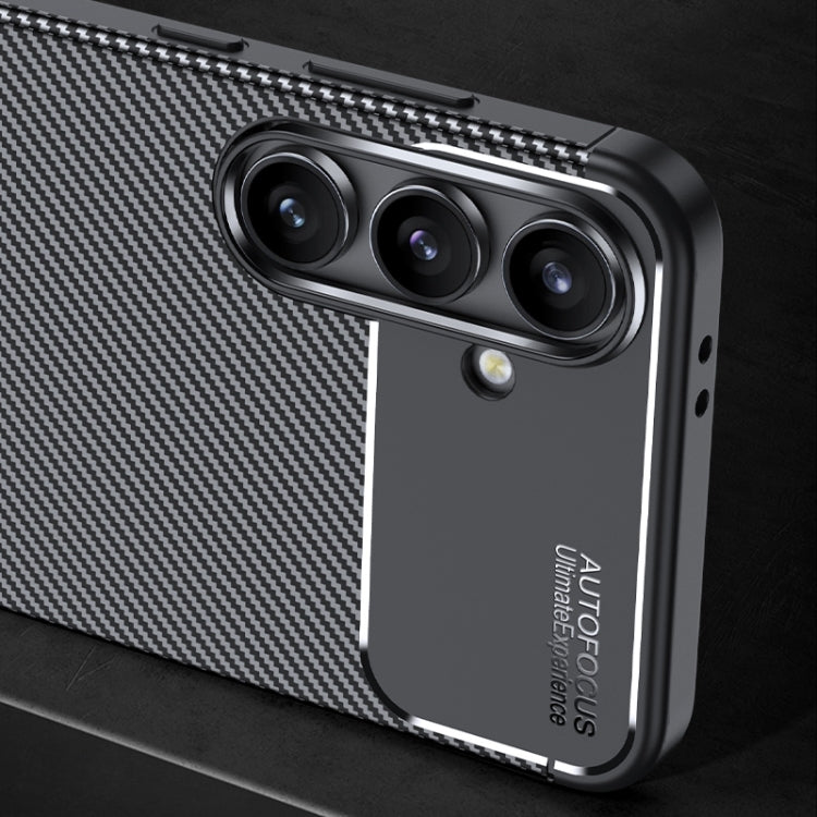 Carbon Fiber Texture Shockproof TPU Phone Case