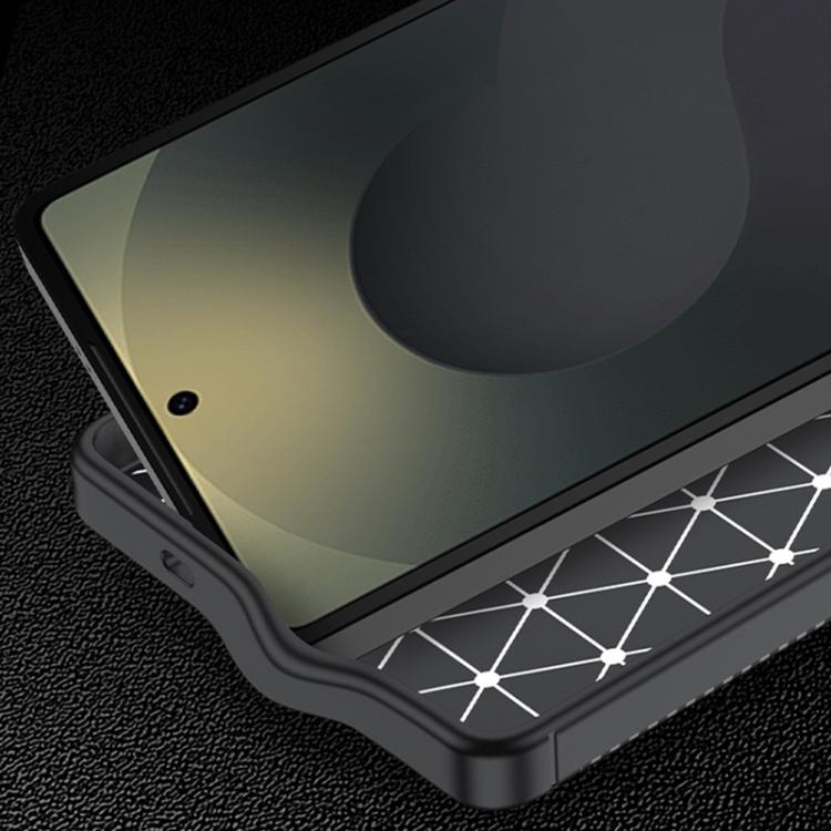 Carbon Fiber Texture Shockproof TPU Phone Case, For Samsung Galaxy S25 Edge 5G, For Samsung Galaxy S25 5G, For Samsung Galaxy S25+ 5G, For Samsung Galaxy S25 Ultra 5G, For Samsung Galaxy S24 FE 5G