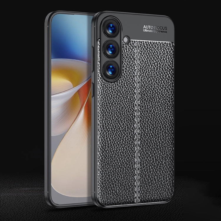 Litchi Texture Shockproof TPU Phone Case, For Samsung Galaxy S25 Edge 5G, For Samsung Galaxy S25 5G, For Samsung Galaxy S25+ 5G, For Samsung Galaxy S25 Ultra 5G, For Samsung Galaxy S24 FE 5G