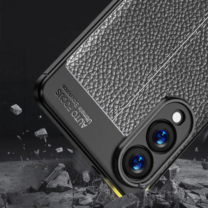 Litchi Texture Shockproof TPU Phone Case, For Samsung Galaxy S25 Edge 5G, For Samsung Galaxy S25 5G, For Samsung Galaxy S25+ 5G, For Samsung Galaxy S25 Ultra 5G, For Samsung Galaxy S24 FE 5G
