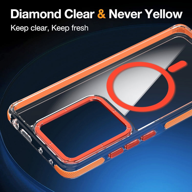 Dual-Color Clear Acrylic Hybrid TPU MagSafe Phone Case