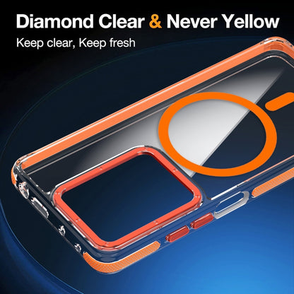 Dual-Color Clear Acrylic Hybrid TPU MagSafe Phone Case