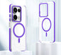 Dual-Color Clear Acrylic Hybrid TPU MagSafe Phone Case