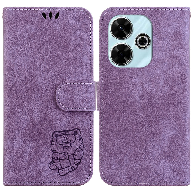 Little Tiger Embossed Leather Phone Case