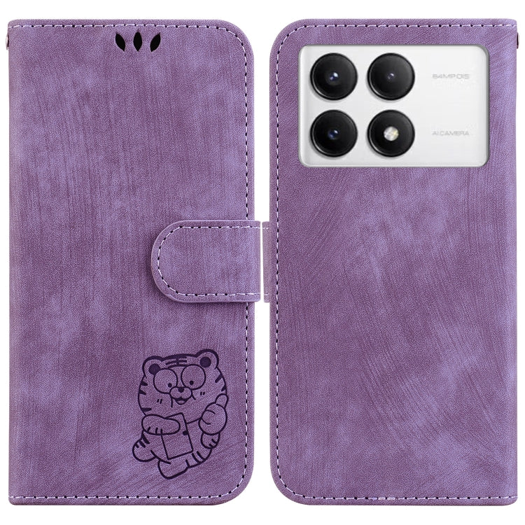 Little Tiger Embossed Leather Phone Case