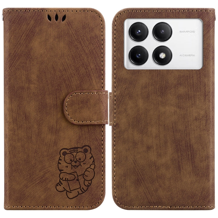 Little Tiger Embossed Leather Phone Case