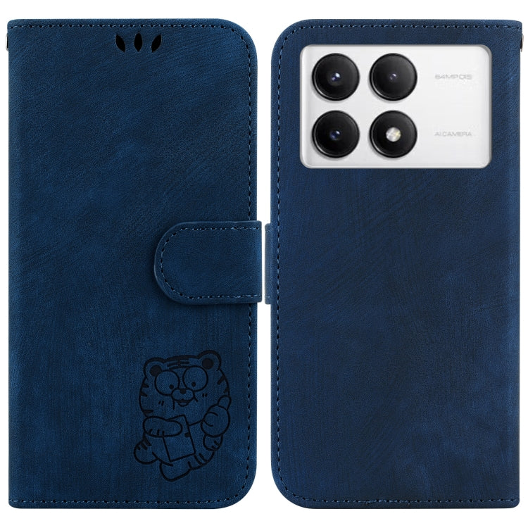 Little Tiger Embossed Leather Phone Case