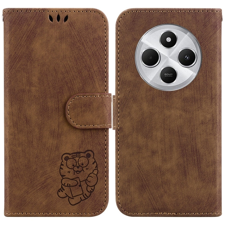 Little Tiger Embossed Leather Phone Case