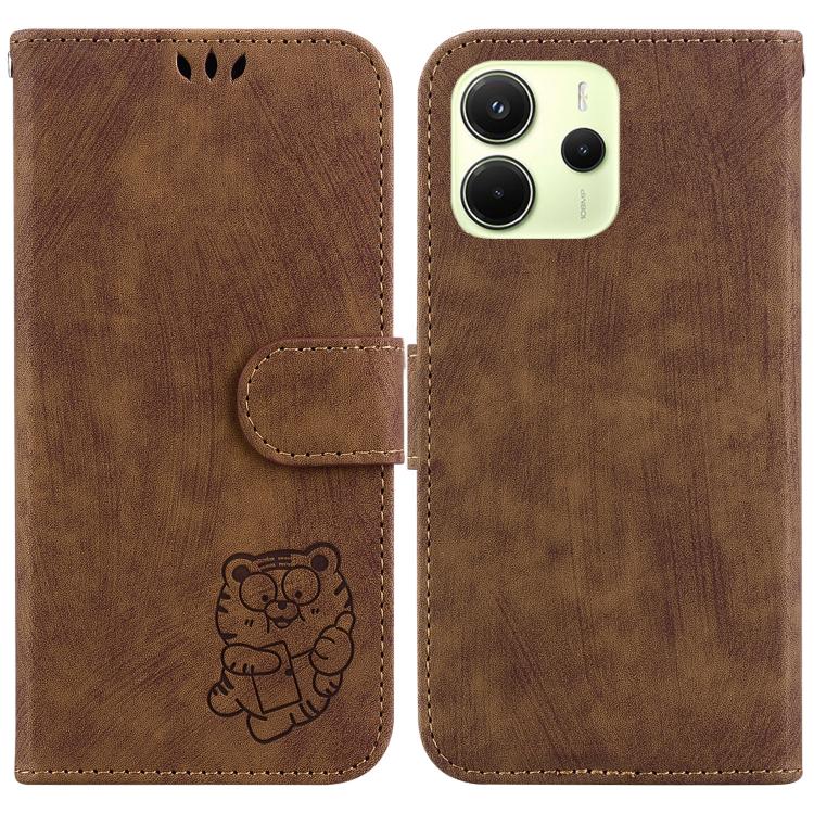Little Tiger Embossed Leather Phone Case