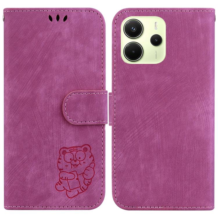 Little Tiger Embossed Leather Phone Case